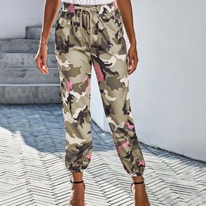 Pink/Brown Camouflage Pants